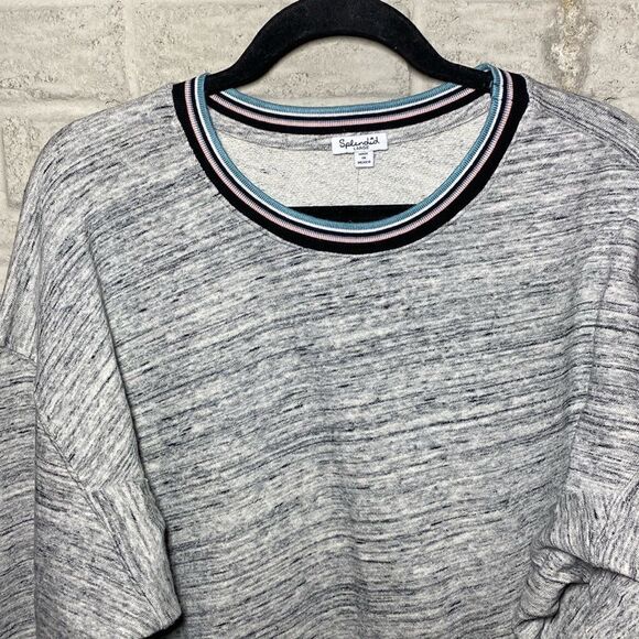 NWT MSRP $158 Splendid Contrast Ribbed Crew Neck Pullover Women's Size Large - Picture 5 of 7